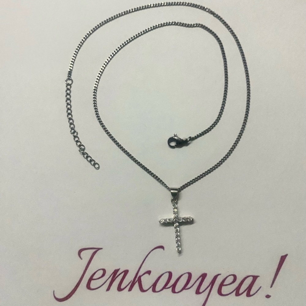 Silver Cross Pendant Necklace